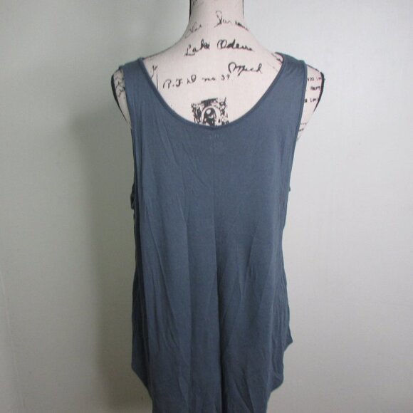 A.N.A. Sleeveless Blouse XL Animal Print Black Brown Gray - Picture 6 of 8